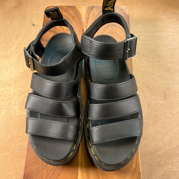 COPY - Doc Martens Blaire 3 Strap Sandal Black Hydro wns 36 - Picture 5 of 9